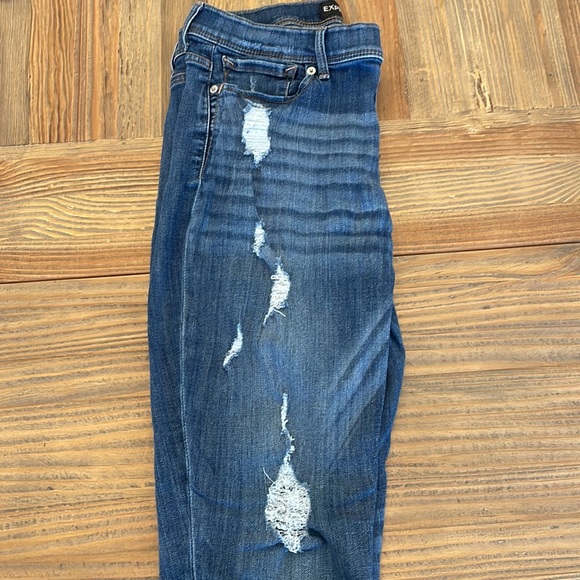 Express distressed crop/ankle distressed jeans size 12 - Picture 3 of 5